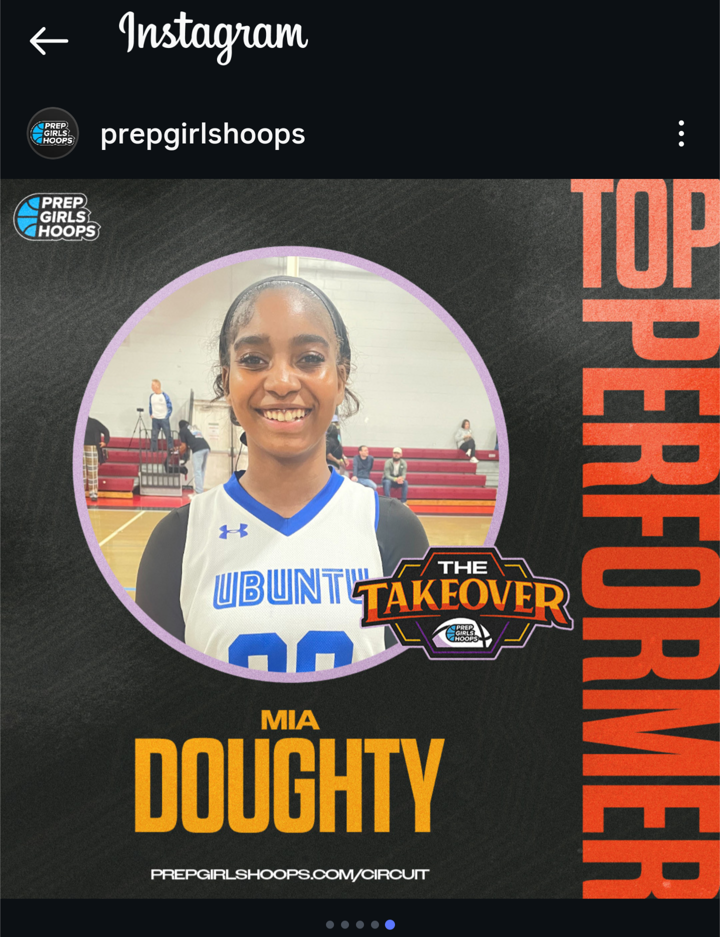 Mia Doughty Top Performer